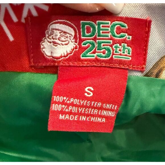 Dec 25th Ugly Christmas Blazer Cats Santa Sz. S - Picture 8 of 8